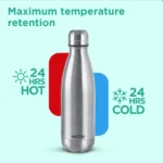 Milton Duo Deluxe Thermosteel Water Bottle,24 Hr Hot and Cold - Image 4
