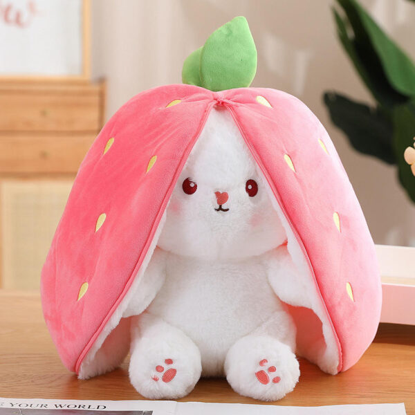 Mini Strawberry Transformed Carrot Rabbit Plush Stuffed Toy