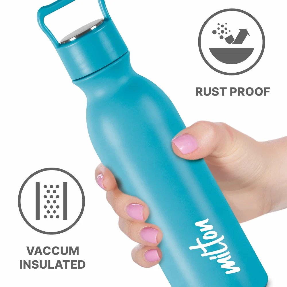 milton alice thermosteel water bottle | stainless steel vacuum insulated bottle | hot & cold bottle (leakproof, durable) milton alice thermosteel water bottle | stainless steel vacuum insulated bottle | hot & cold bottle (leakproof, durable)