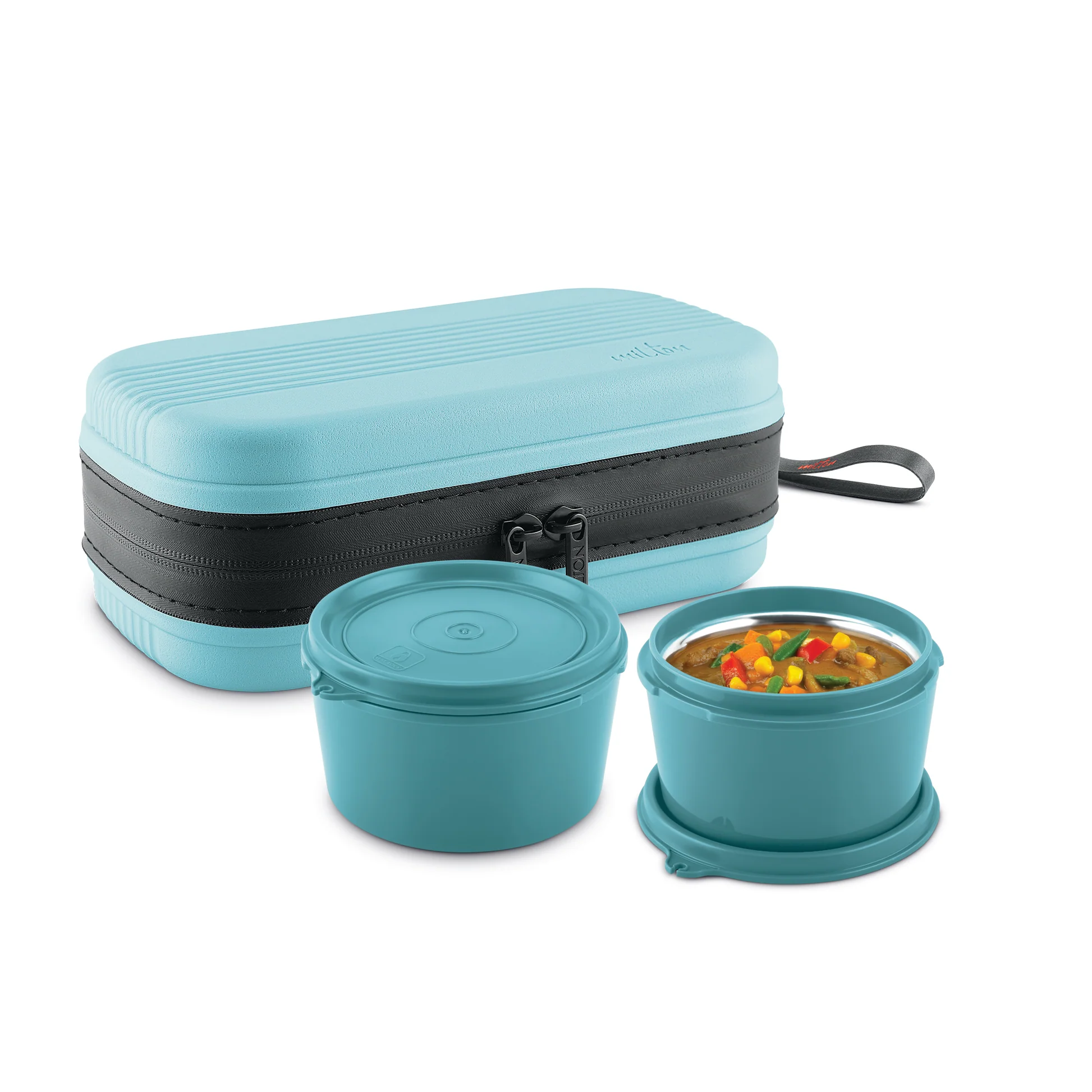 milton urban case tiffin lunch box | stainless steel leakproof lunch box with bag | microwave safe office tiffin (2 containers) milton urban case tiffin lunch box | stainless steel leakproof lunch box with bag | microwave safe office tiffin (2 containers)